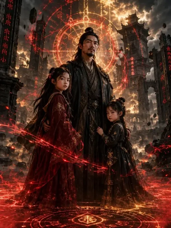 短剧《和离后我带女儿横扫魔域》海报,玄幻、系统、异界题材